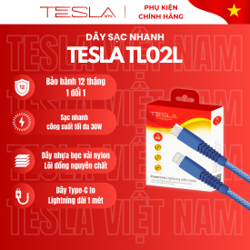 Dây cáp sạc điện thoại Type-C to Lightning chính hãng Tesla TL02L
