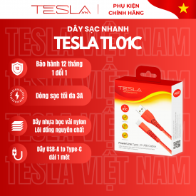 Dây cáp sạc nhanh USB to Type-C Tesla TL01C