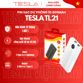 PIN SẠC DỰ PHÒNG 10.000 mAh Tesla TL21