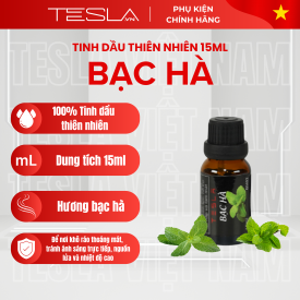 TINH DẦU THIÊN NHIÊN TESLA  BẠC HÀ  15 ML  