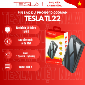 PIN SẠC DỰ PHÒNG TESLA 10.000 mAh TL22
