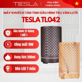 MÁY KHUẾCH TÁN TINH DẦU TESLA HÌNH TRỤ VÂN LƯỚI - VÂN CÀNH TL042 200ML 