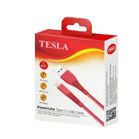 Dây cáp sạc nhanh USB to Type-C Tesla TL01C