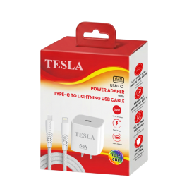COMBO SẠC NHANH ĐIỆN THOẠI TESLA TL12CBL (TYPE-C TO LIGHTNING)