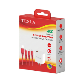 COMBO SẠC NHANH ĐIỆN THOẠI TESLA TL15CB (USB-A TO MICRO)
