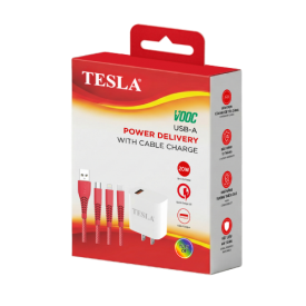 COMBO SẠC NHANH ĐIỆN THOẠI TESLA TL15CB (USB-A TO MICRO)